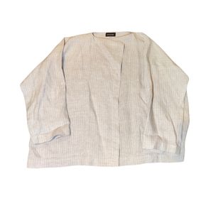 ESKANDAR LINEN HEMP JACKET CARDIGAN COAT MINT 0